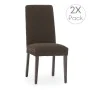 Housse de Chaise Eysa THOR Marron 50 x 55 x 50 cm 2 Unités de Eysa, Housses de chaise de salle à manger - Réf : D1607855, Pri...