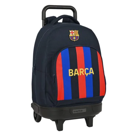 Schulrucksack mit Rädern F.C. Barcelona Granatrot Marineblau 33 X 45 X 22 cm von F.C. Barcelona, Kinderrucksäcke - Ref: S4307...