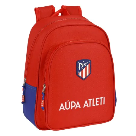 School Bag Atlético Madrid Red Navy Blue (27 x 33 x 10 cm) by Atlético Madrid, Children's Backpacks - Ref: S4307142, Price: 1...