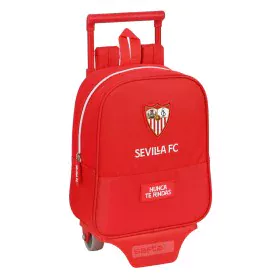 Cartable à roulettes Sevilla Fútbol Club Rouge (22 x 27 x 10 cm) de Sevilla Fútbol Club, Sacs à dos enfant - Réf : S4307159, ...