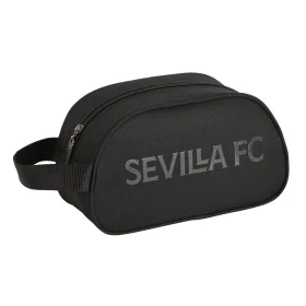 Kulturbeutel für die Schule Sevilla Fútbol Club Teen Schwarz (26 x 15 x 12 cm) von Sevilla Fútbol Club, Kosmetikkoffer - Ref:...