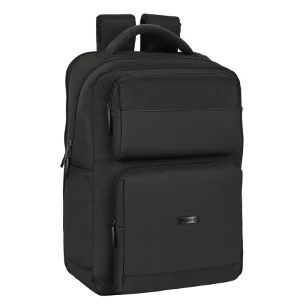 Laptop Backpack Sevilla Fútbol Club Premium 15,6'' Black (31 x 44 x 13 cm) by Sevilla Fútbol Club, Bags and covers for laptop...