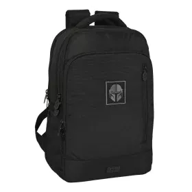 Rucksack for Laptop and Tablet with USB Output The Mandalorian Black by The Mandalorian, Bags and covers for laptops and netb...