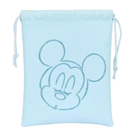 Lancheira Mickey Mouse Clubhouse 20 x 25 cm Saco Azul Claro de Mickey Mouse Clubhouse, Armazenamento de alimentos - Ref: S430...