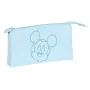 Portatodo Triple Mickey Mouse Clubhouse Baby Azul claro (22 x 12 x 3 cm) de Mickey Mouse Clubhouse, Estuches - Ref: S4307273,...