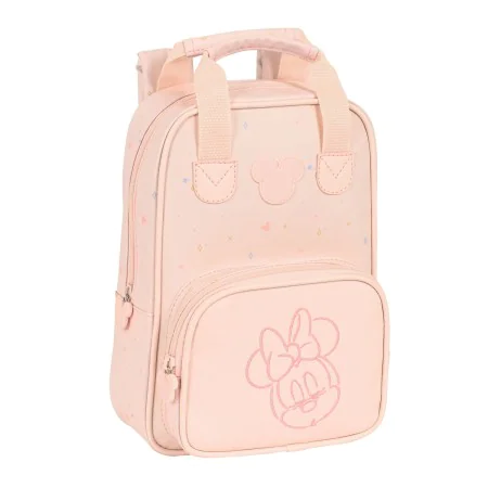 School Bag Minnie Mouse Pink (20 x 28 x 8 cm) by Minnie Mouse, Children's Backpacks - Ref: S4307280, Price: 15,74 €, Discount: %