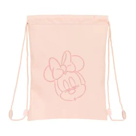 Rucksacktasche mit Bändern Minnie Mouse Rosa (26 x 34 x 1 cm) von Minnie Mouse, Schulranzen - Ref: S4307281, Preis: 8,08 €, R...