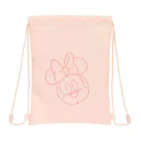 Rucksacktasche mit Bändern Minnie Mouse Rosa (26 x 34 x 1 cm) von Minnie Mouse, Schulranzen - Ref: S4307281, Preis: 8,08 €, R...