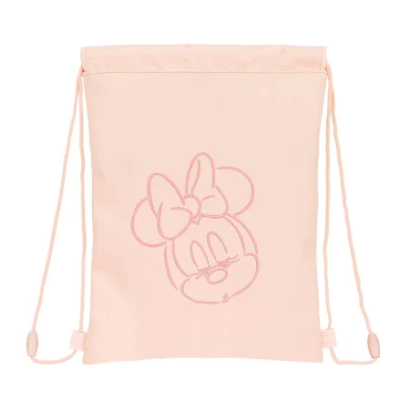 Rucksacktasche mit Bändern Minnie Mouse Rosa (26 x 34 x 1 cm) von Minnie Mouse, Schulranzen - Ref: S4307281, Preis: 8,08 €, R...