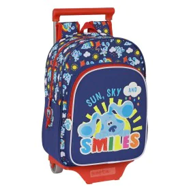 School Rucksack with Wheels Blue's Clues Navy Blue (26 x 34 x 11 cm) by Blue's Clues, Children's Backpacks - Ref: S4307284, P...