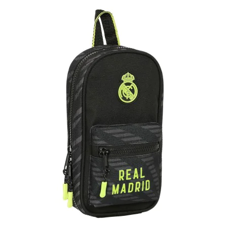 Backpack Pencil Case Real Madrid C.F. Black (12 x 23 x 5 cm) (33 Pieces) by Real Madrid C.F., Pencil cases - Ref: S4307319, P...