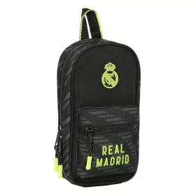 Mochila com Estojo Real Madrid C.F. Preto (12 x 23 x 5 cm) de Real Madrid C.F., Estojos - Ref: S4307321, Preço: 16,55 €, Desc...