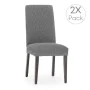 Housse de Chaise Eysa THOR Gris foncé 50 x 55 x 50 cm 2 Unités de Eysa, Housses de chaise de salle à manger - Réf : D1607859,...