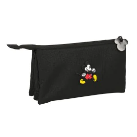 Dreifaches Mehrzweck-Etui Mickey Mouse Clubhouse Premium Schwarz (22 x 12 x 3 cm) von Mickey Mouse Clubhouse, Federmäppchen -...