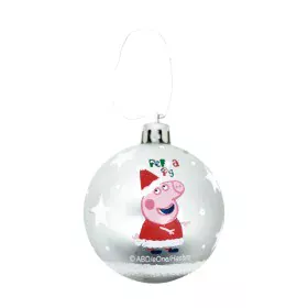 Palla di Natale Peppa Pig Cosy corner Argentato 6 Unità Plastica (Ø 8 cm) di Peppa Pig, Natale - Rif: S4307355, Prezzo: 8,77 ...