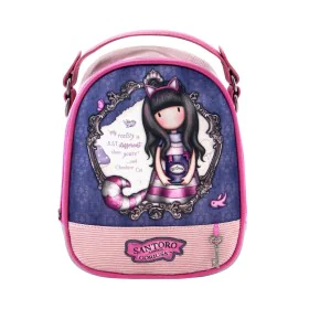 Rucksack Gorjuss Cheshire cat Pink Mini Purple (18,8 x 22 x 10,2 cm) by Gorjuss, Children's Backpacks - Ref: S4307440, Price:...