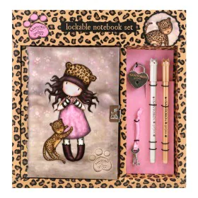 Agenda avec accessoires Gorjuss Purrrrrfect love Léopard 25 x 25 x 2.8 cm de Gorjuss, Carnets blancs & Journaux intimes - Réf...