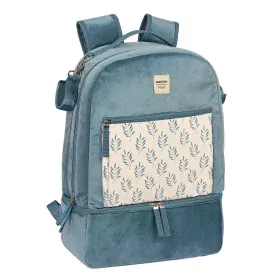 Baby Accessories Backpack Safta Leaves Turquoise (30 x 43 x 15 cm) by Safta, Nappy changing bags - Ref: S4307510, Price: 36,2...