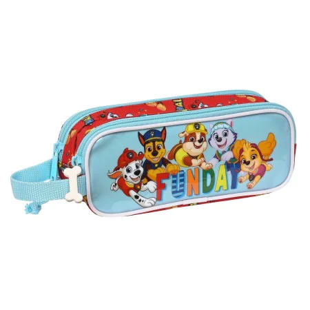 Double Carry-all The Paw Patrol Funday Red Light Blue (21 x 8 x 6 cm) by The Paw Patrol, Pencil cases - Ref: S4307568, Price:...