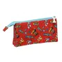 Dreifaches Mehrzweck-Etui The Paw Patrol Funday Rot Hellblau (22 x 12 x 3 cm) von The Paw Patrol, Federmäppchen - Ref: S43075...