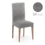 Housse de Chaise Eysa ROC Gris clair 50 x 60 x 50 cm 2 Unités de Eysa, Housses de chaise de salle à manger - Réf : D1607873, ...