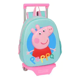 Cartable à roulettes Peppa Pig Turquoise (27 x 32 x 10 cm) de Peppa Pig, Sacs à dos enfant - Réf : S4307598, Prix : 24,81 €, ...