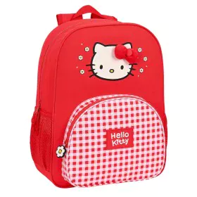 School Bag Hello Kitty Spring Red (33 x 42 x 14 cm) by Hello Kitty, Children's Backpacks - Ref: S4307602, Price: 18,40 €, Dis...