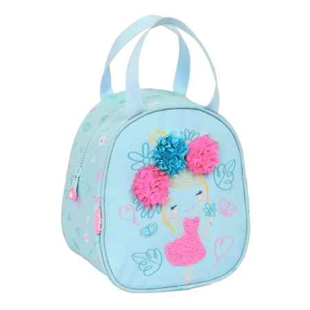 Portamerenda Termico Glow Lab Cute doll 19 x 22 x 14 cm Azzurro Chiaro di Glow Lab, Conservazione di alimenti - Rif: S4307617...