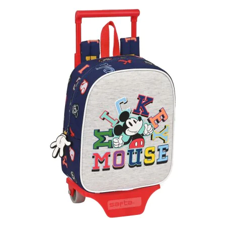 School Rucksack with Wheels Mickey Mouse Clubhouse Only one Navy Blue 22 x 27 x 10 cm by Mickey Mouse Clubhouse, Children's B...