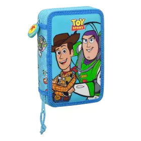 Astuccio per la Scuola con Accessori Toy Story Ready to play Azzurro 12.5 x 19.5 x 4 cm (28 Pezzi) di Toy Story, Porta penne ...