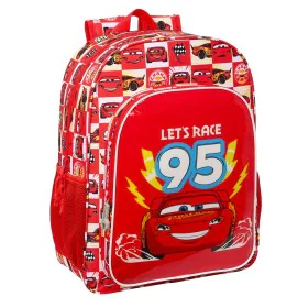 School Bag Cars Let's race Red White (33 x 42 x 14 cm) by Cars, Children's Backpacks - Ref: S4307786, Price: 18,40 €, Discoun...