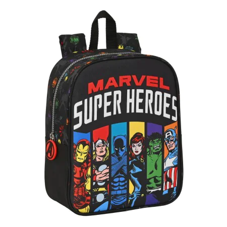 Child bag The Avengers Super heroes Black (22 x 27 x 10 cm) by The Avengers, Children's Backpacks - Ref: S4307837, Price: 10,...