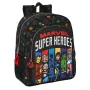 School Bag The Avengers Super heroes Black (32 x 38 x 12 cm) by The Avengers, Children's Backpacks - Ref: S4307848, Price: 18...