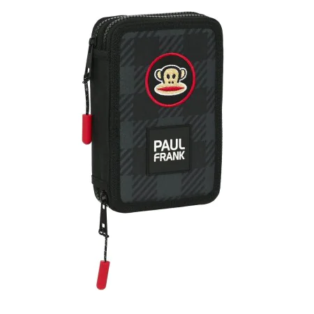 Astuccio per la Scuola con Accessori Paul Frank Campers Nero 12.5 x 19.5 x 4 cm (28 Pezzi) di Paul Frank, Porta penne - Rif: ...