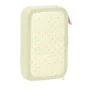 Astuccio per la Scuola con Accessori Glow Lab Magic flow Beige 12.5 x 19.5 x 4 cm (28 Pezzi) di Glow Lab, Porta penne - Rif: ...