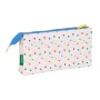 Trousse Fourre-Tout Triple Benetton Topitos Blanc (22 x 12 x 3 cm) de Benetton, Trousses - Réf : S4308025, Prix : 7,34 €, Rem...