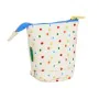 Astuccio per la Scuola con Accessori Benetton Topitos Bianco (8 x 19 x 6 cm) (32 Pezzi) di Benetton, Porta penne - Rif: S4308...