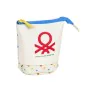 Astuccio per la Scuola con Accessori Benetton Topitos Bianco (8 x 19 x 6 cm) (32 Pezzi) di Benetton, Porta penne - Rif: S4308...