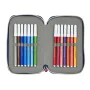 Estuche Escolar con Accesorios Munich College Gris 12.5 x 19.5 x 4 cm (28 piezas) de Munich, Estuches - Ref: S4308136, Precio...