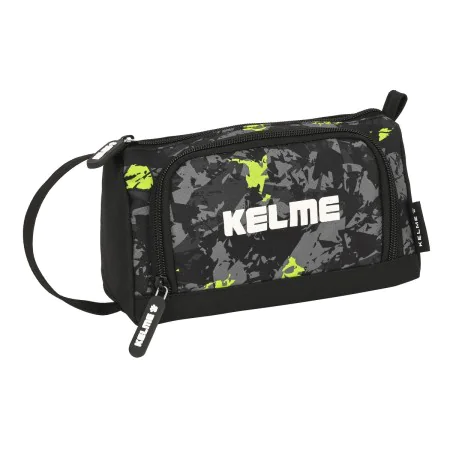 Estojo Escolar com Acessórios Kelme Jungle Preto Cinzento Lima 20 x 11 x 8.5 cm (32 Peças) de Kelme, Estojos - Ref: S4308212,...