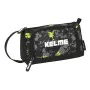 School Case with Accessories Kelme Jungle Black Grey Lime 20 x 11 x 8.5 cm (32 Pieces) by Kelme, Pencil cases - Ref: S4308212...