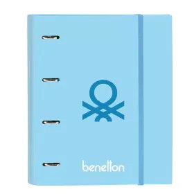 Reliure à anneaux Benetton Sequins Bleu clair (27 x 32 x 3.5 cm) de Benetton, Classeurs - Réf : S4308248, Prix : 7,77 €, Remi...