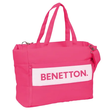 Mala para Portátil Benetton Raspberry Fúcsia (54 x 31 x 17 cm) de Benetton, Bolsas e capas para computadores portáteis e netb...