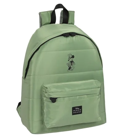 School Bag Minnie Mouse Mint shadow Military green (33 x 42 x 15 cm) by Minnie Mouse, Children's Backpacks - Ref: S4308267, P...