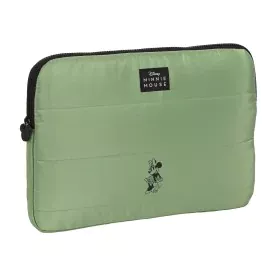 Capa para Portátil Minnie Mouse Mint shadow Verde militar 34 x 25 x 2 cm de Minnie Mouse, Bolsas e capas para computadores po...