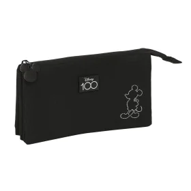 Portatodo Triple Mickey Mouse Clubhouse Negro (22 x 12 x 3 cm) de Mickey Mouse Clubhouse, Estuches - Ref: S4308282, Precio: 1...