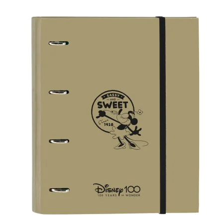 Ring binder Minnie Mouse Beige (27 x 32 x 3.5 cm) by Minnie Mouse, Filing cabinets - Ref: S4308289, Price: 14,44 €, Discount: %