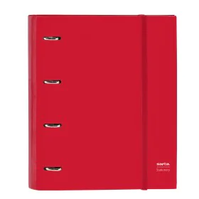 Raccoglitore ad anelli Safta Rojo Rosso (27 x 32 x 3.5 cm) di Safta, Armadi schedari - Rif: S4308340, Prezzo: 11,02 €, Sconto: %