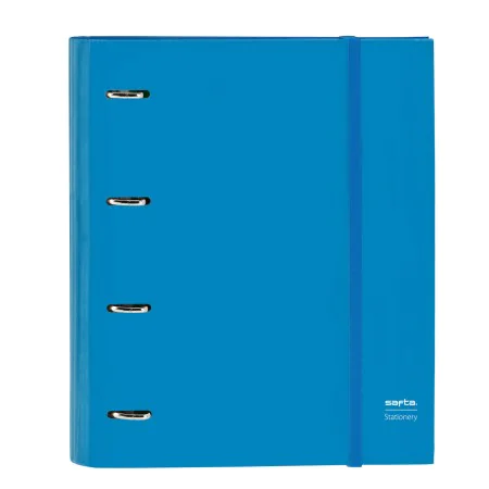 Ring binder Safta Azul Blue (27 x 32 x 3.5 cm) by Safta, Filing cabinets - Ref: S4308342, Price: 10,59 €, Discount: %