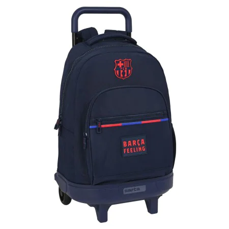 School Rucksack with Wheels F.C. Barcelona (33 x 45 x 22 cm) by F.C. Barcelona, Children's Backpacks - Ref: S4308388, Price: ...